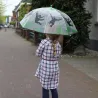 Parapluie transparent singe pour enfant