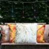 Coussin extérieur imperméable daim
