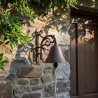 Cloche de jardin fleurs en fonte
