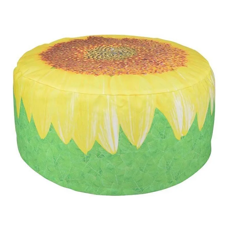 Pouf extérieur avec imprimé déco