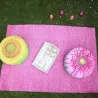 Pouf extérieur avec imprimé déco