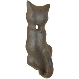 Patère queue d'animal en fonte (Lot de 2)