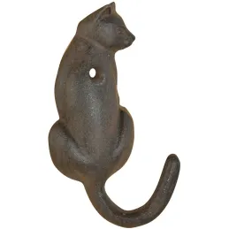 Patère queue d'animal en fonte (Lot de 2)