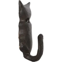 Patère queue d'animal en fonte (Lot de 2)