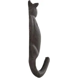 Patère queue d'animal en fonte (Lot de 2)