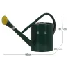 Arrosoir en métal vert 7 L