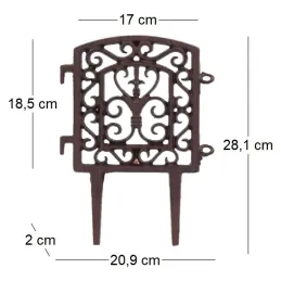 Bordure à assembler en fonte Tradition