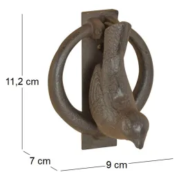 Heurtoir de porte oiseaux en fonte
