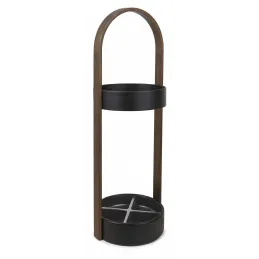 Porte parapluies bois et métal Hub