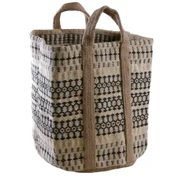 Corbeille en toile de jute épaisse Afriqua