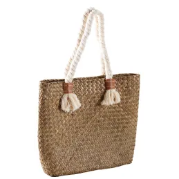 Sac à main  jonc naturel et corde