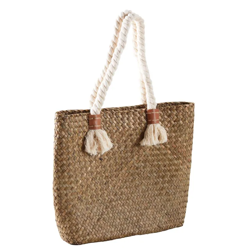 Sac à main  jonc naturel et corde