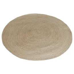 Tapis rond en jute naturel tressé