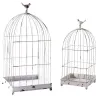 Cages en métal laqué blanc vieilli (Lot de 2)