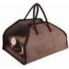 Sac à bûches en toile de jute renforcée