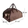 Sac à bûches en toile de jute renforcée
