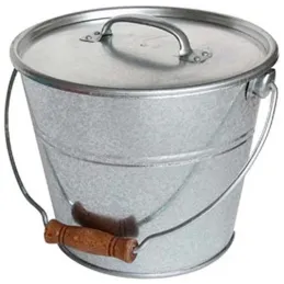 Seau avec couvercle pour cendres granulés ou compost