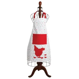 Tablier de cuisine en coton Poule rouge