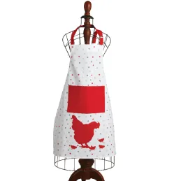 Tablier de cuisine en coton Poule rouge