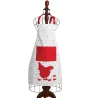 Tablier de cuisine en coton Poule rouge