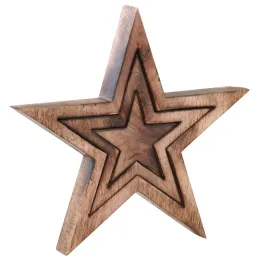 Etoile gigogne en bois (Lot de 3)