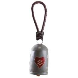 Cloche en métal avec coeur
