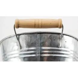 Jardinière ovale zinc et bois