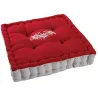 Coussin carré en coton et lin Edelweiss