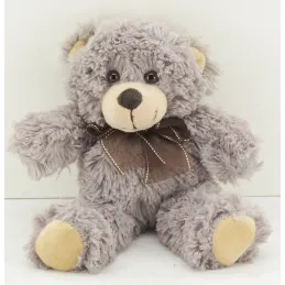 Peluche ours en acrylique gris foncé