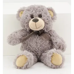 Peluche ours en acrylique gris foncé
