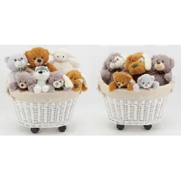 Peluche ours en acrylique gris foncé