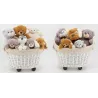 Peluche ours en acrylique gris foncé