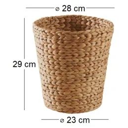 Corbeille à papier en jacinthe