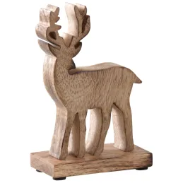 Décoration en bois vieilli Cerf