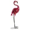 Flamant rose en métal laqué mat (Modèle aléatoire)