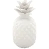 Ananas déco en résine blanche