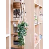 Macramé en jute blanc 2 niveaux