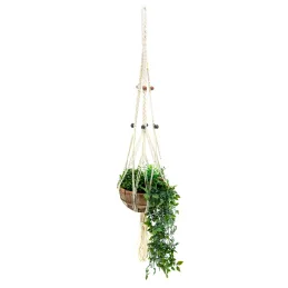 Macramé en jute blanc 2 niveaux