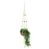 Macramé en jute blanc 2 niveaux
