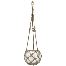 Macramé en verre et corde