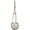 Macramé en verre et corde