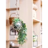 Macramé en verre et corde