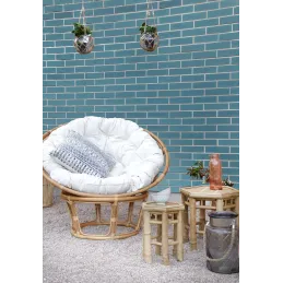 Macramé en verre et corde