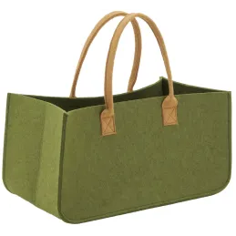 Sac à bûches en feutrine 50 x 25 cm
