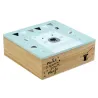 Boite carrée en bois Ours