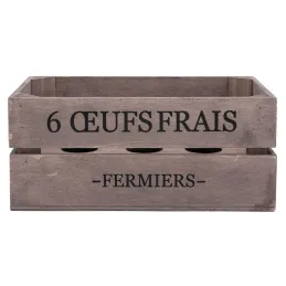 Boîte à oeufs en bois
