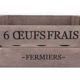 Boîte à oeufs en bois