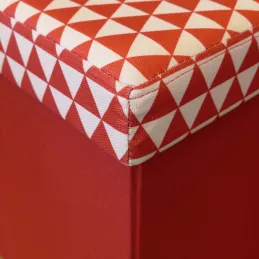 Pouf coffre carré pliable scandinave