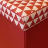 Pouf coffre carré pliable scandinave