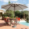 Parasol en bois 300 cm avec manivelle Holly